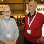 Sven-Olov Carlsson och Leif Andersson från Skillingaryd hörde till besökarna.