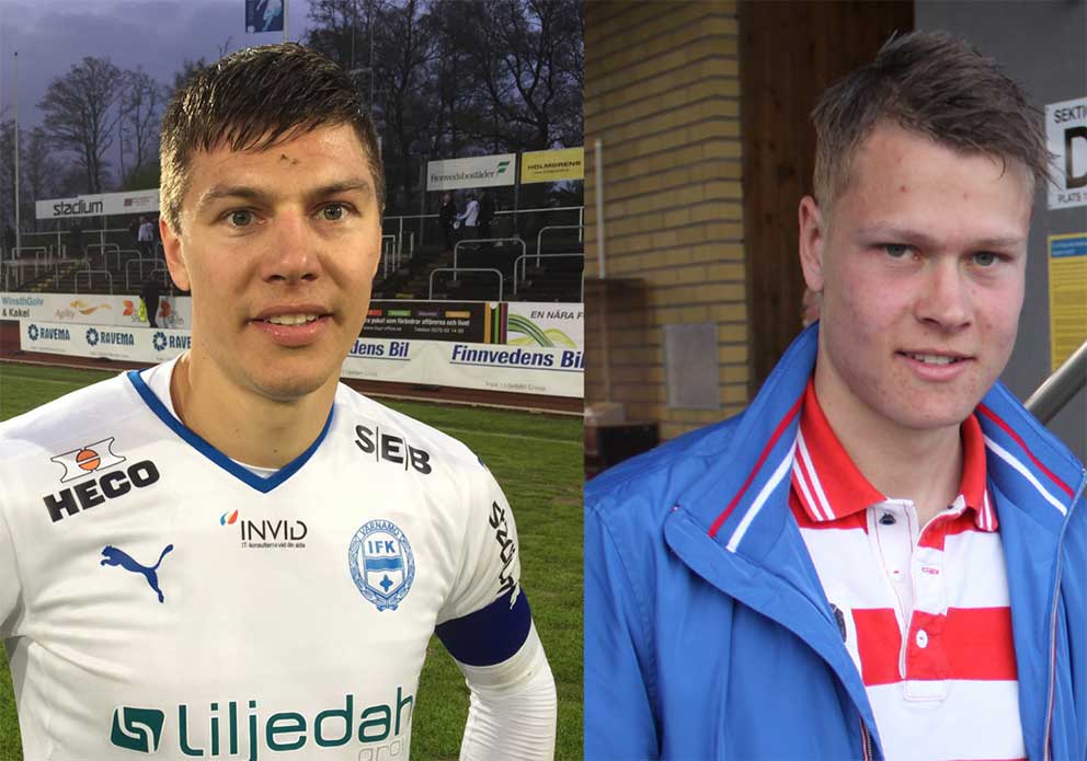 Fotbollsbröderna Martin och Viktor Claesson