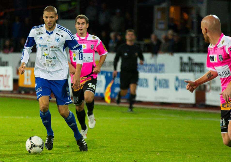 Joel Löw i match mot Landskrona 2013