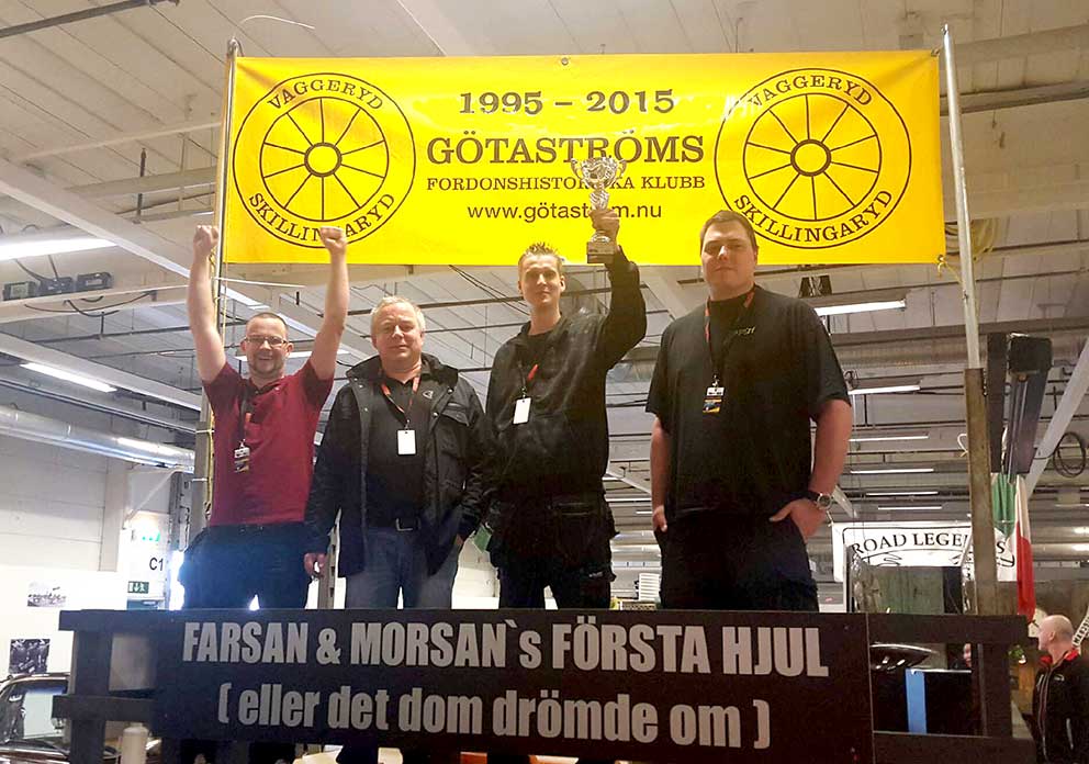 Götaström fick pris som bästa klubb vid motormässan på Elmia. Läsarbild