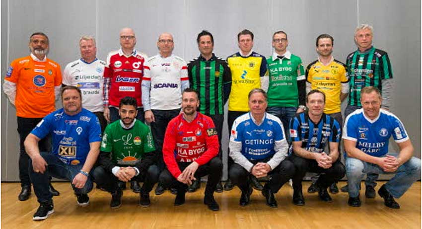 Tränare från lagen i Superettan. Foto: Svenska Fotbollförbundet