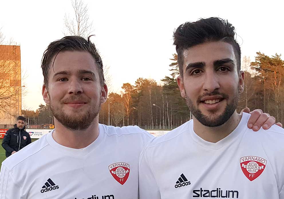 Målskyttarna Albin Carlsson och Mattias Candemir 