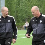 IFK-tränaren Tony Johansson och Evgueni Kouznetsov