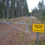 Vägen till Vaggeryds enda vattentäkt.