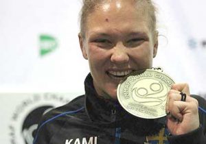 Smaka på den: VM-guld för Cornelia Holm. 