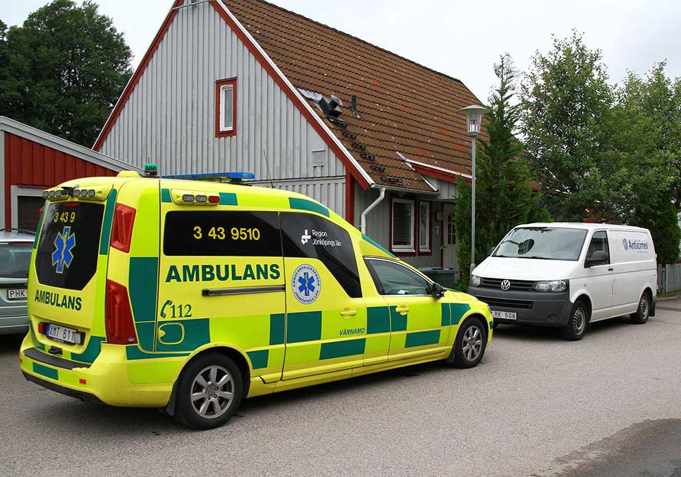 Arbetsplatsolycka i Bor. Foto: Tero Väisänen