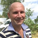 Fredrik Almqvist från Värnabo var itne bara sponsor utan han fick också hjälpa till som funktionär