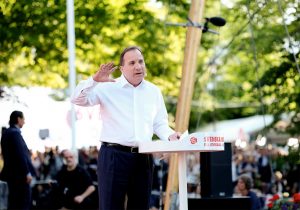 Stefan Löfven talade i Almedalen. Foto: Region Gotland