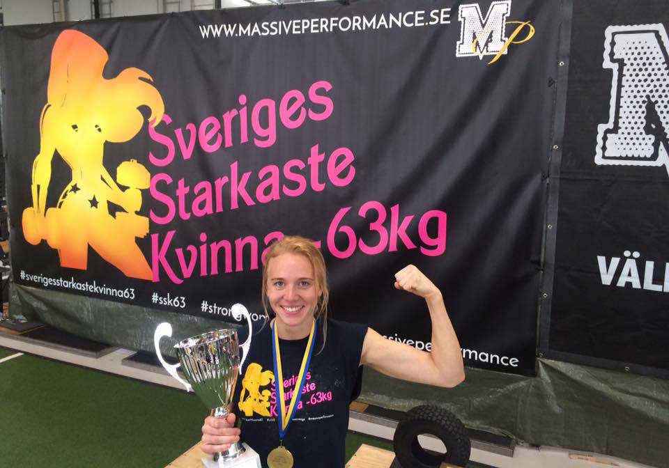 Linnéa Pettersson är starkast i Sverige. Privatbild
