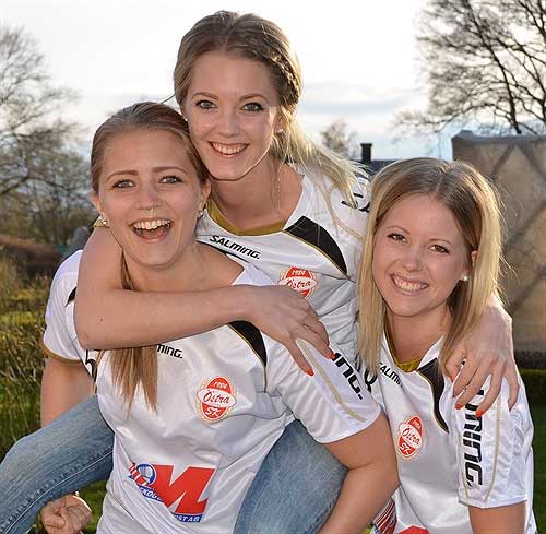 Nathalie Gustafsson, Josefin Gustafsson och Emelie Claesson- Foto: Östra SK.